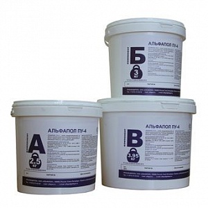 АЛЬФАПОЛ ПУ-4: полиуретан-цементный химстойкий термостойкий промышленный пол, состав универсального применения